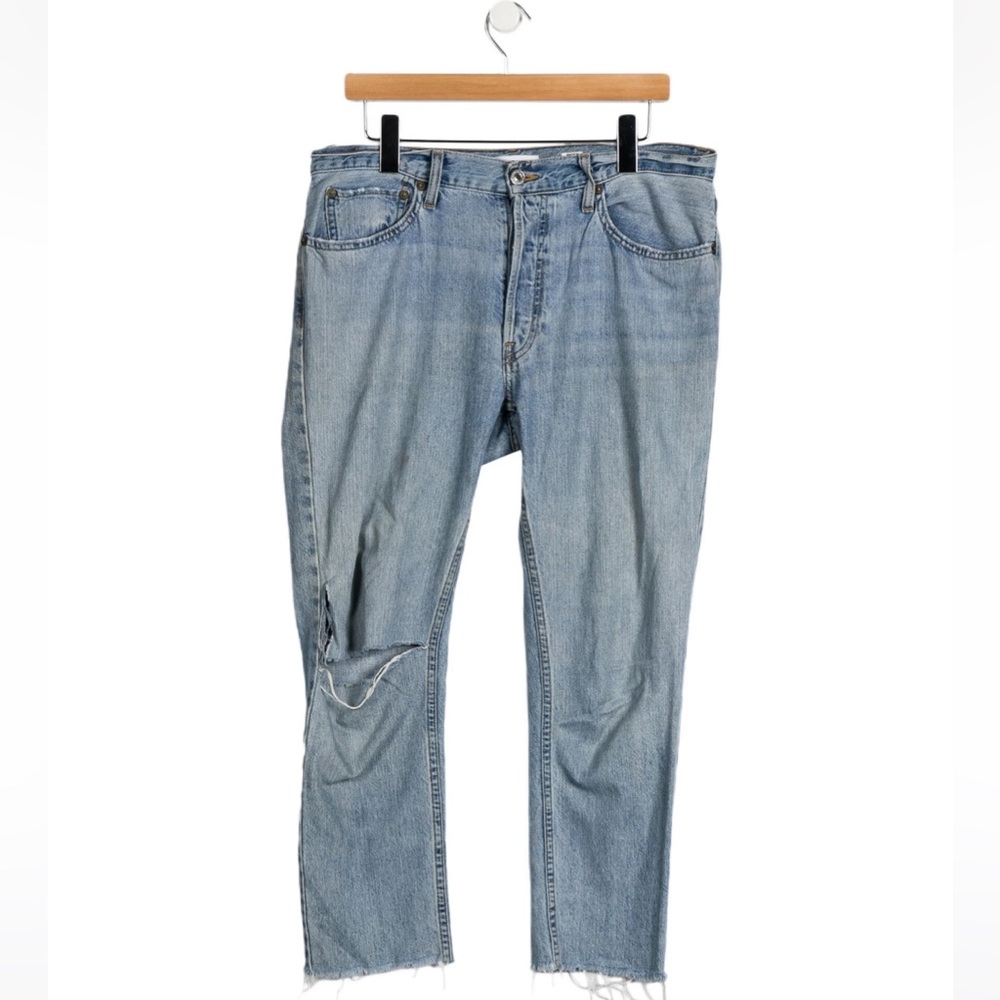 Re/Done High Rise Light Straight Leg Jeans - Size 29 / Very Good Condition!